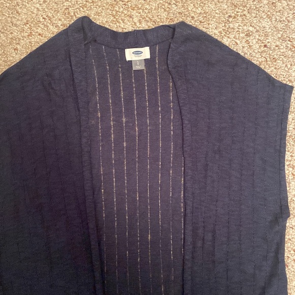 Navy Sleeveless Sweater - Picture 2 of 8